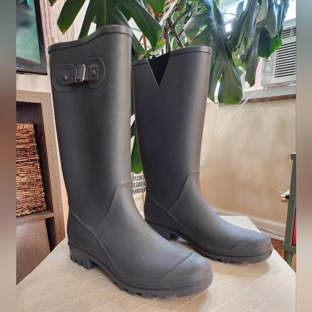 Dark Grey Women's Rain Boots